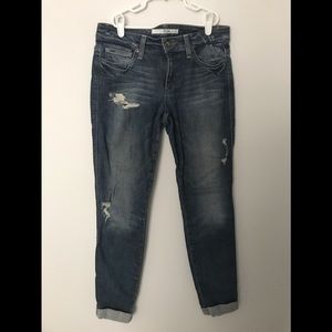 Joe’s vintage boyfriend jeans some distress